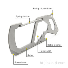 Multi Zouti Twous k ap grenpe Titàn Carabiner kechen Hook